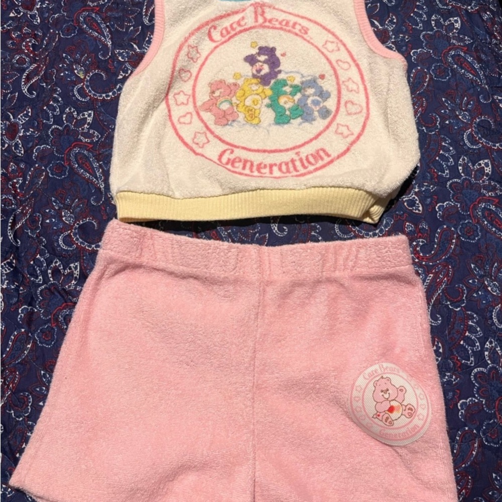 Care Bears Blue and White Apparel